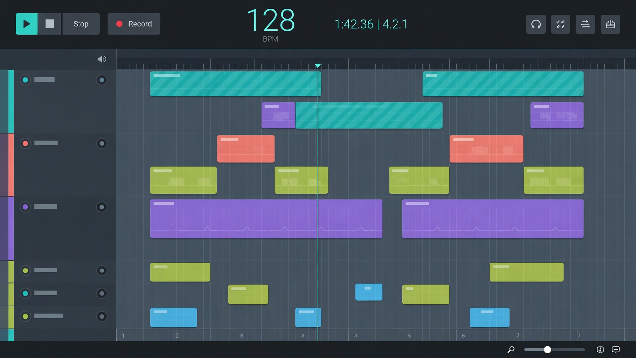 Starweave main window with playlist and transport